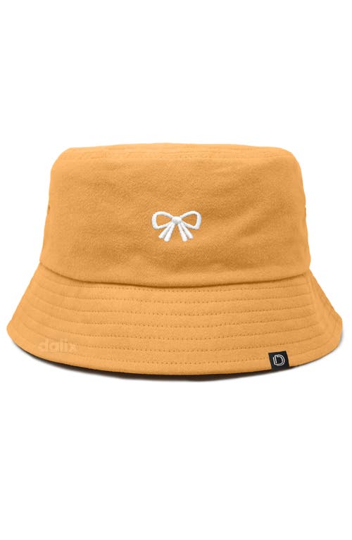 Dalix Bow Bucket Hat In Sand