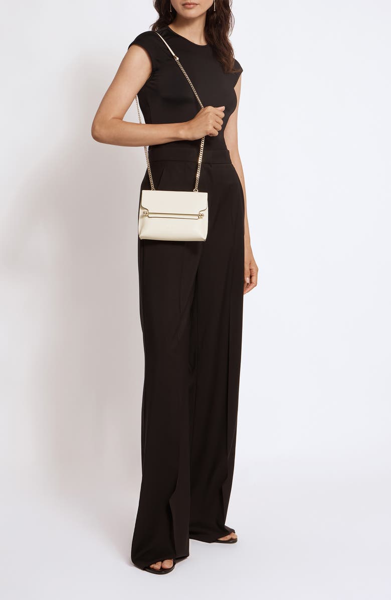 Strathberry Mini Stylist Leather Crossbody Bag, Alternate, color, Vanilla