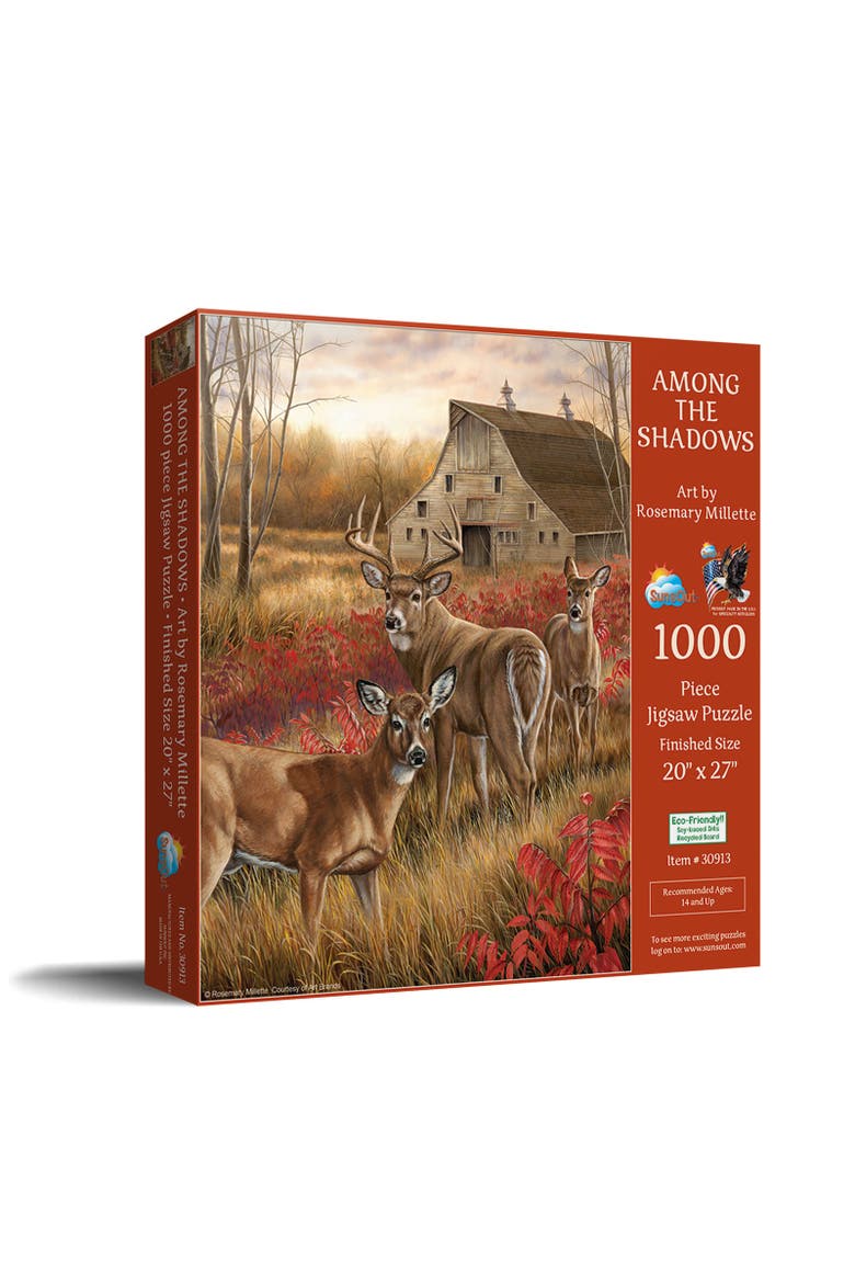 Among the Shadows 1000 piece Jigsaw Puzzle for Adults, Main, color, Multicolor