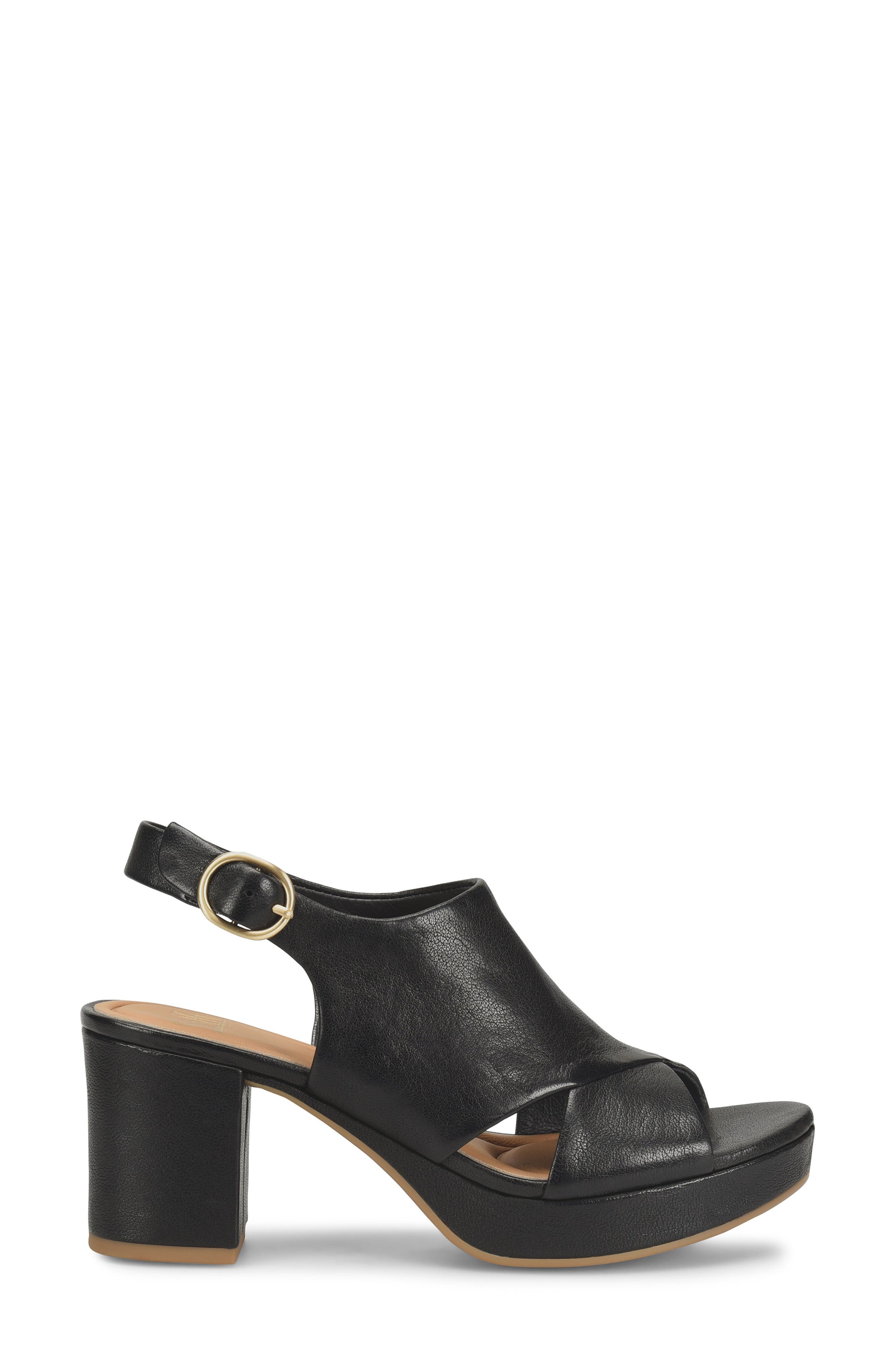 Söfft Liv Slingback Platform Sandal, Alternate, color, Black