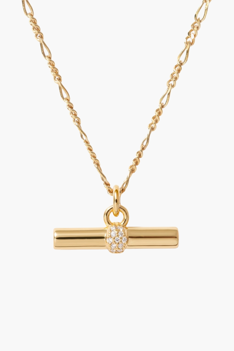 T Bar Charm Necklace