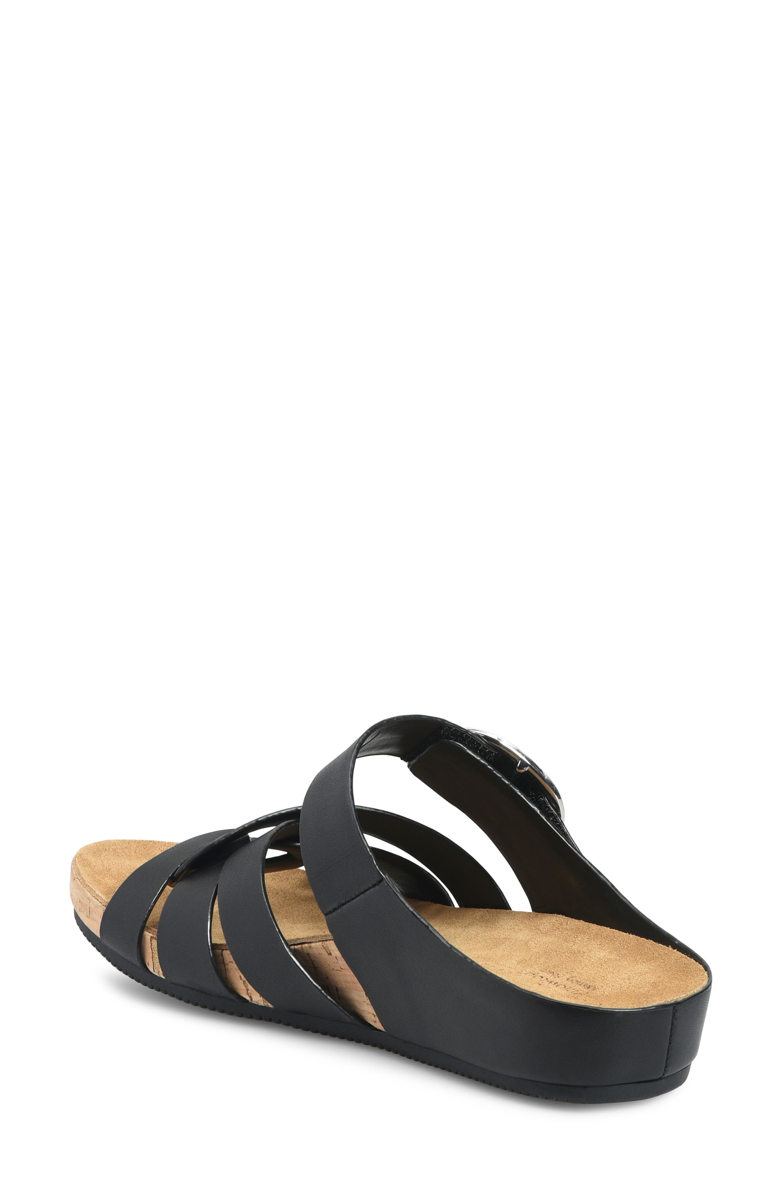 Comfortiva Gianna Platform Wedge Slide Sandal, Alternate, color, Black