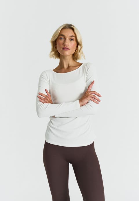 Ribbed Long Sleeve Top