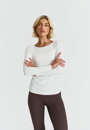 Sisterly Tribe Ribbed Long Sleeve Top