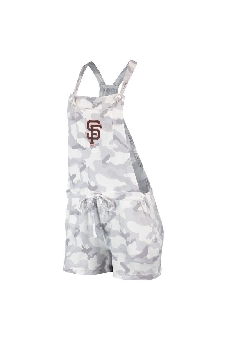 Women's Concepts Sport Gray Los Angeles Dodgers Camo Romper Overalls, Alternate, color, Gray