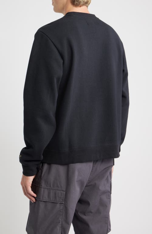 Dark Seas Waterloo Logo Appliqué Crewneck Sweatshirt In Black