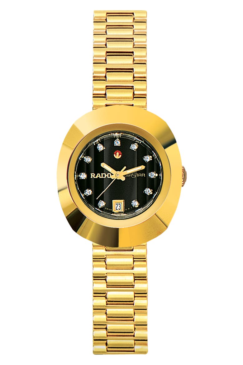 The Original Automatic Bracelet Watch, 27.3mm, Main, color, BLACK