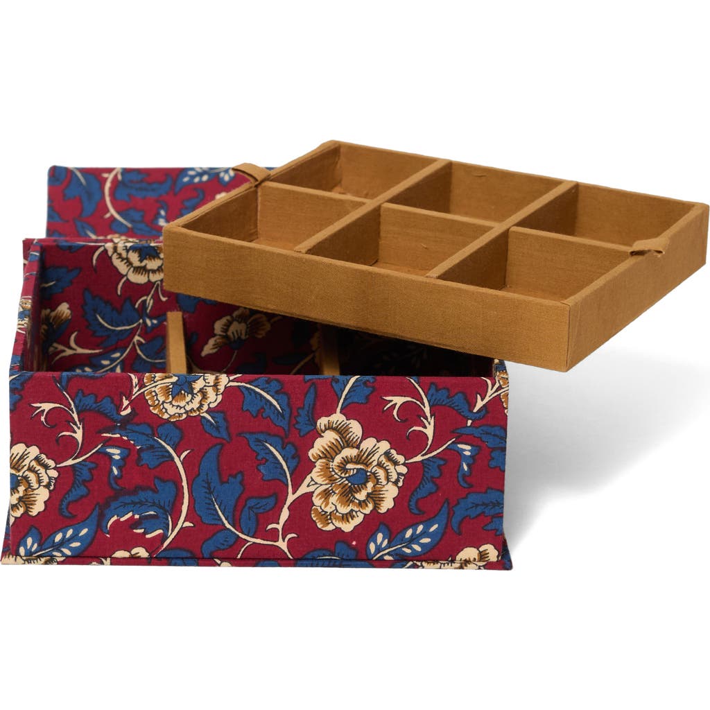 Chan Luu Floral Jewelry Box with Removable Tray in Scarlet  product