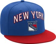 STARTER Men's Starter Blue/Red New York Rangers Arch Logo Two-Tone Snapback Hat