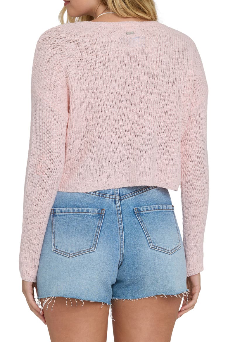 Daze Time Crop Sweater, Alternate, color, ROSEWATER