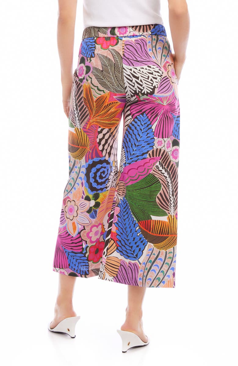 FIFTEEN TWENTY Tropical Print Wide Leg Crop Pants, Alternate, color,