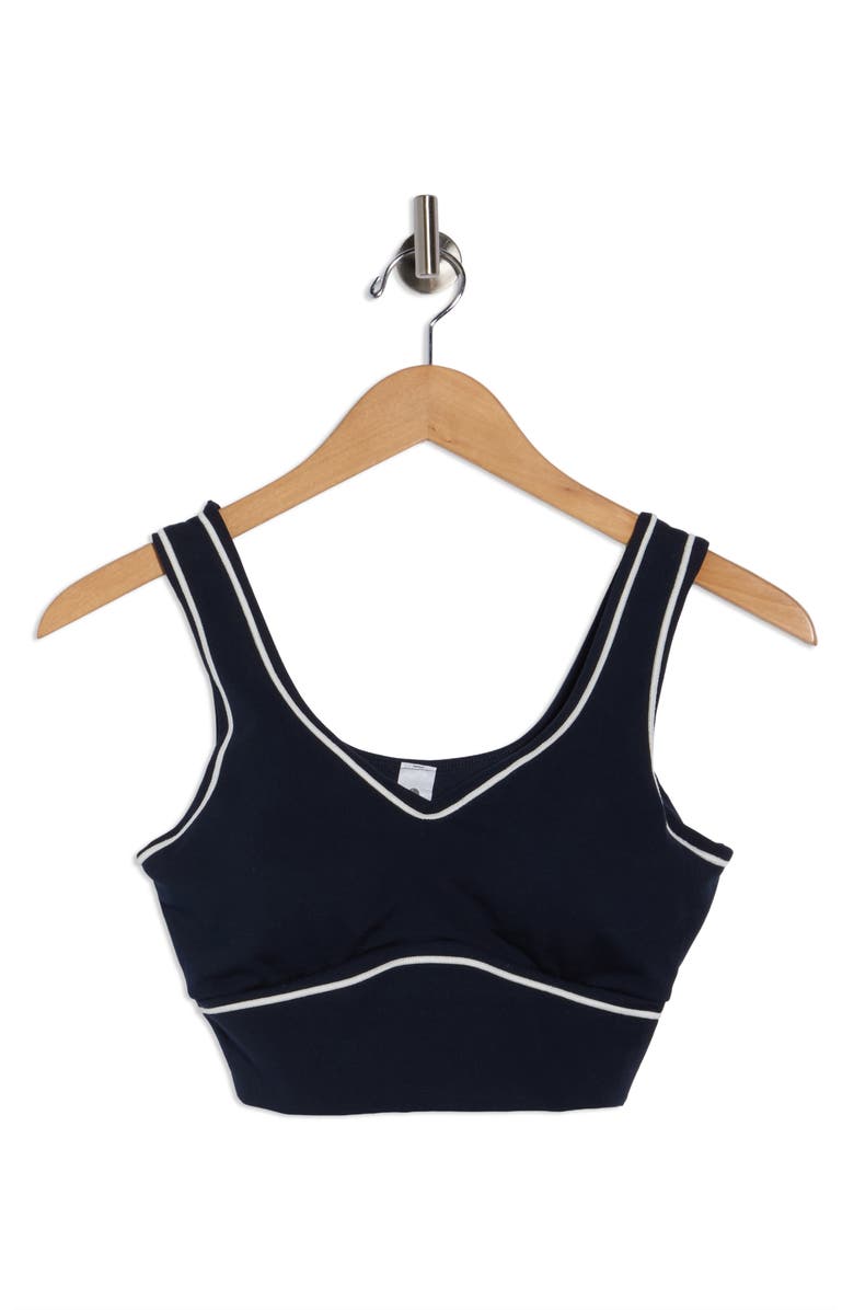 90 DEGREE BY REFLEX Interlock Sports Bra, Alternate, color, True Navy/ White