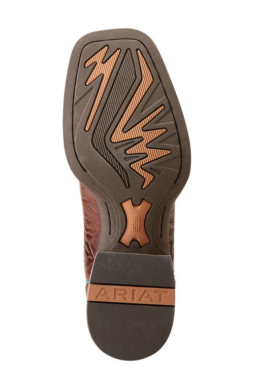 Ariat Richochet Square Toe Cowboy Boot In Brown