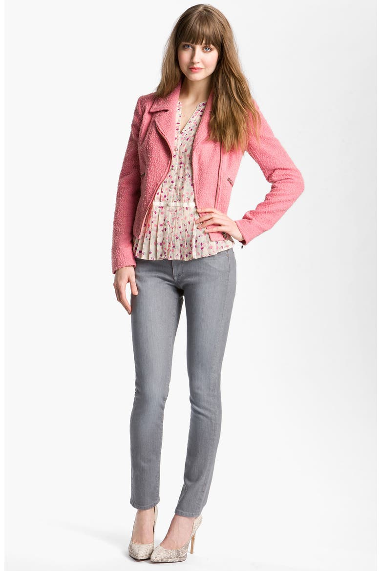Denim 'Skyline' Skinny Jeans, Alternate, color, STEELY