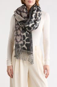AllSaints Leopard Print Scarf