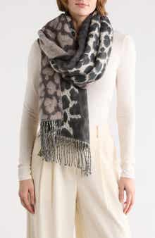 AllSaints Leopard Print Scarf