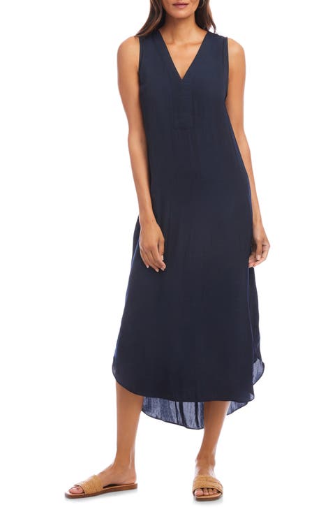 Sleeveless Satin Dress