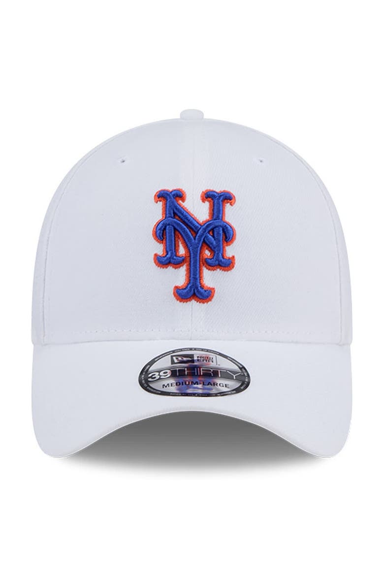 Men's New Era White New York Mets Evergreen 39THIRTY Flex Hat, Alternate, color, White