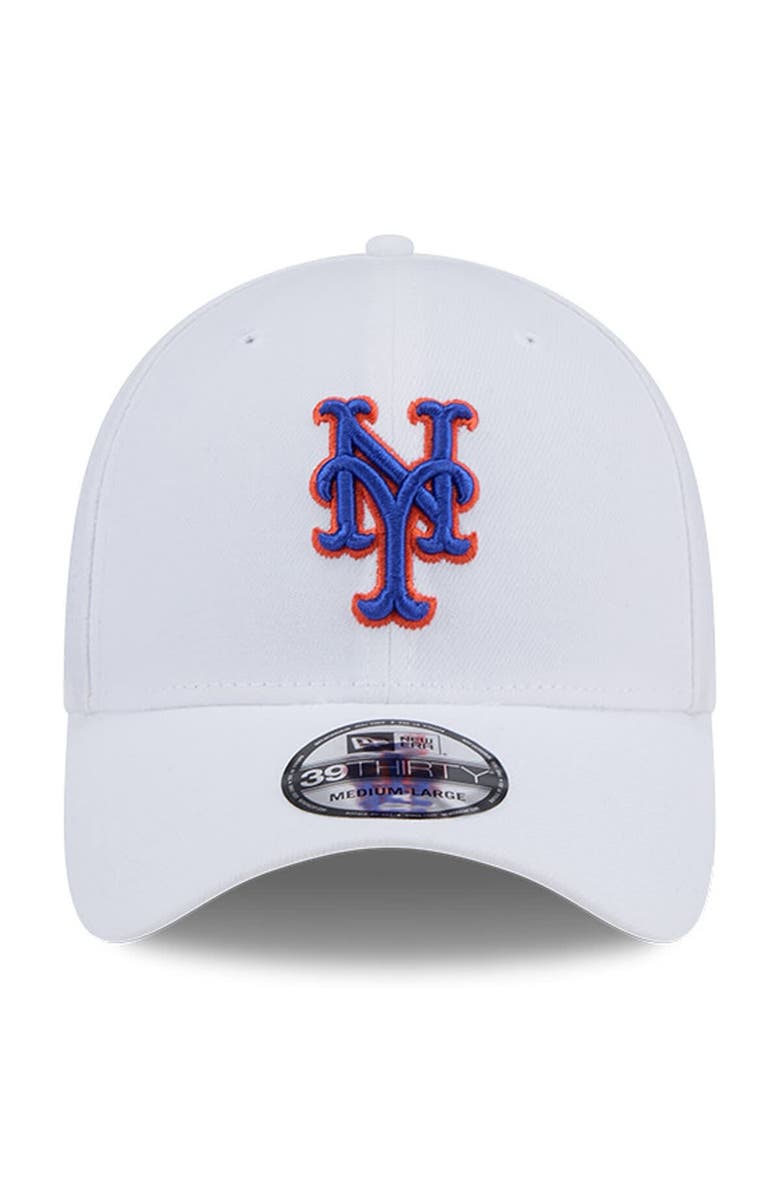 New Era Men's New Era White New York Mets Evergreen 39THIRTY Flex Hat, Alternate, color, 