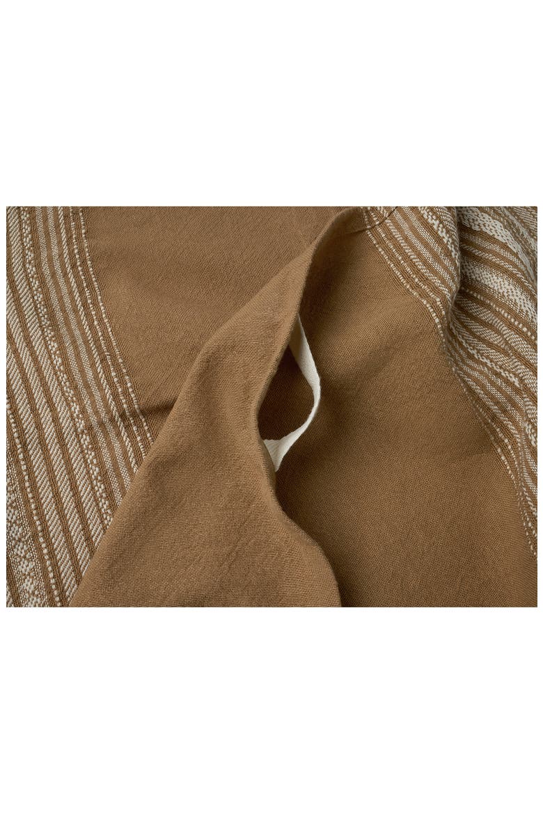 Oak Set of 2 Organic Cotton Hand Towels, Alternate, color, CHESTNUT W/ UNDYED
