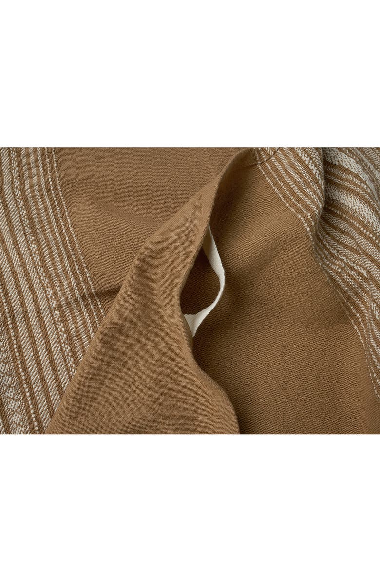 Coyuchi Oak Set of 2 Organic Cotton Hand Towels, Alternate, color, Chestnut W/ Undyed