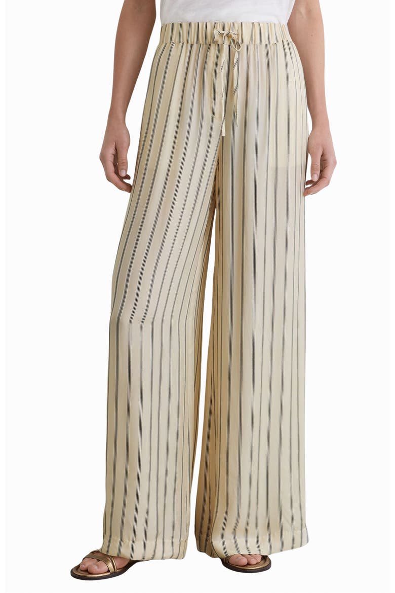 Minnie Wide Leg Stripe Pants, Main, color, NEUTRAL/ NAVY