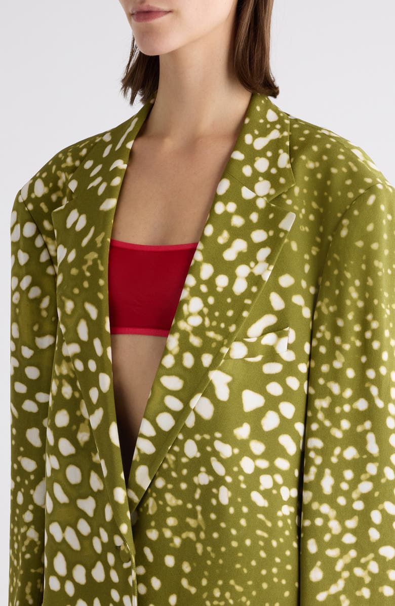 Basti Orchid Spots Single Breasted Blazer