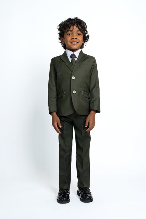Kids' 007 5-Piece Slim Fit Suit (Baby, Toddler, Little Kid & Big Kid)