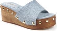 Candie's Jewell Platform Wedge Slide Sandal