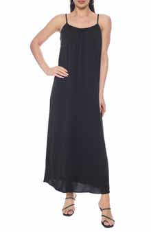 TASH AND SOPHIE Ruched Neck Maxi Dress