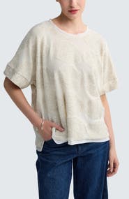 LUUKAA Blair Textured Hemp & Cotton Blouse