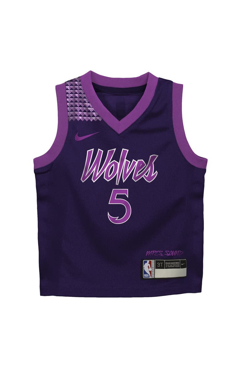 Nike Preschool Nike Anthony Edwards Purple Minnesota Timberwolves 2025/26 City Edition Swingman Jersey, Alternate, color, Purple