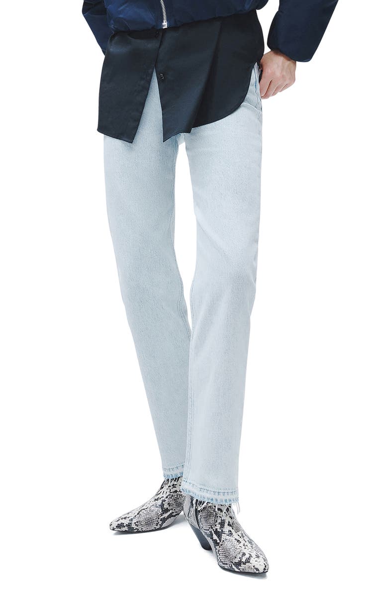 rag & bone Harlow Release Hem Straight Leg Jeans, Main, color, Raquel
