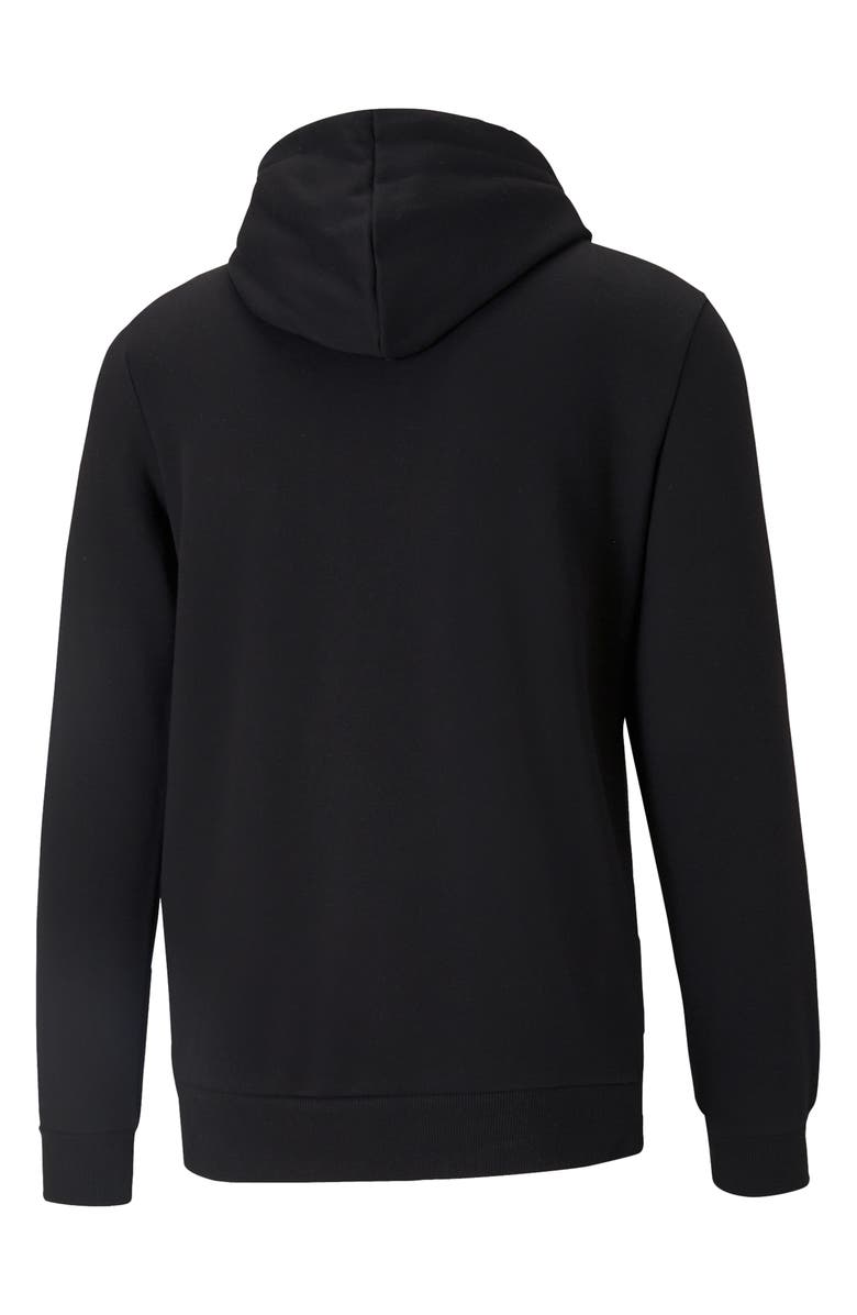 PUMA Essential Big Logo Fleece Hoodie, Alternate, color, Cotton Black