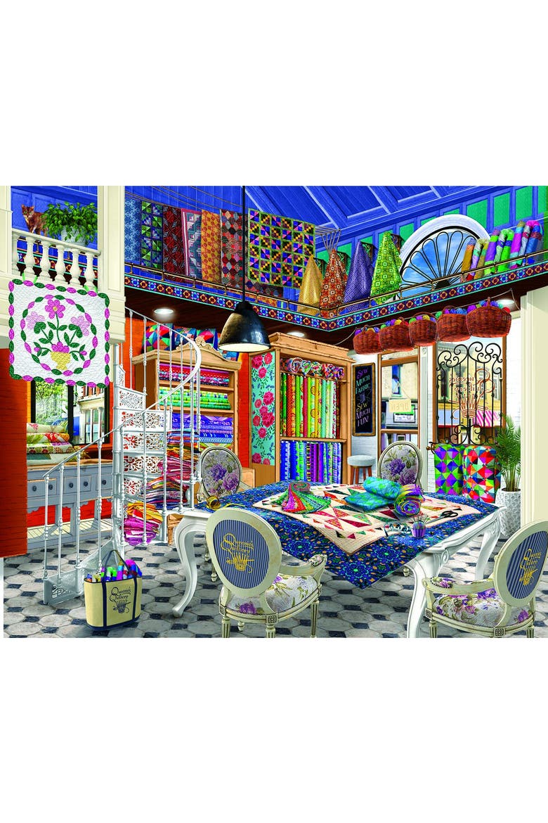 Queenie's Quiltery 1000 piece Jigsaw Puzzle for Adults, Alternate, color, Multicolor
