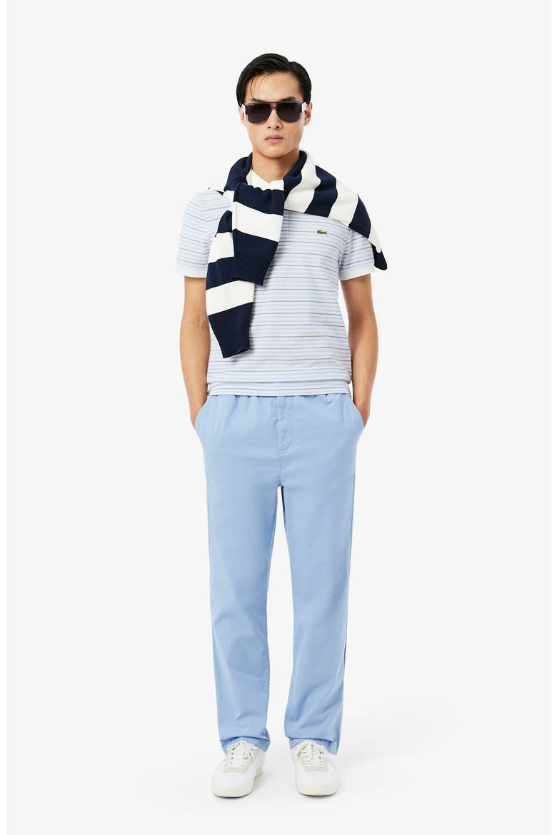 Essentials Regular Fit Cotton Piqué Polo, Alternate, color, PHOENIX BLUE/ FLOUR