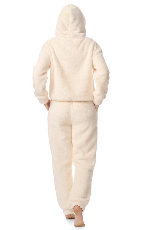 Splendid High Pile Fleece Pajamas In Cream