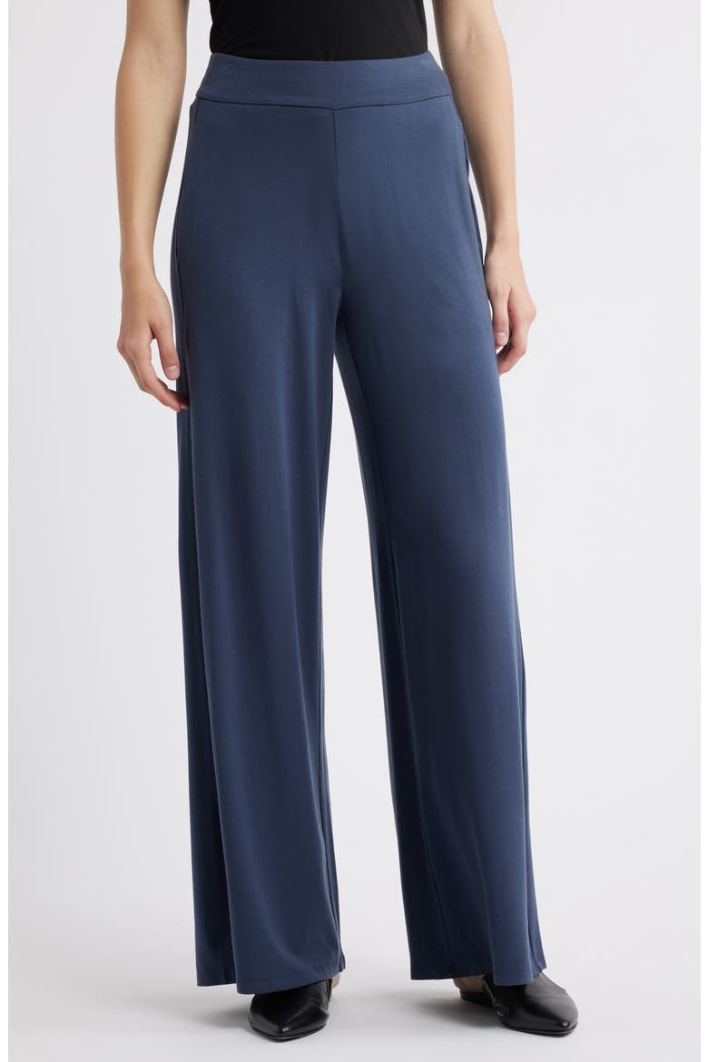 High Waist Wide Leg Pants, Main, color, OCEAN