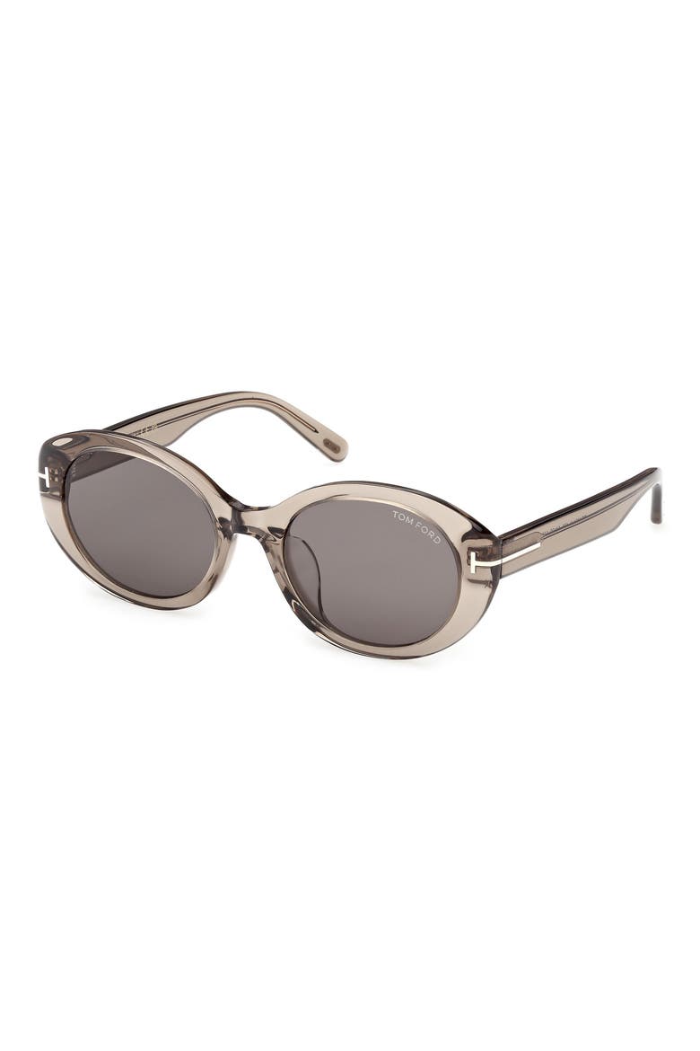 Jasmin 54mm Oval Sunglasses, Alternate, color, LIGHT BROWN/ SMOKE