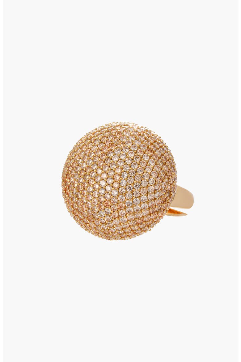 Nova Sphere Pave Ring, Main, color, Gold