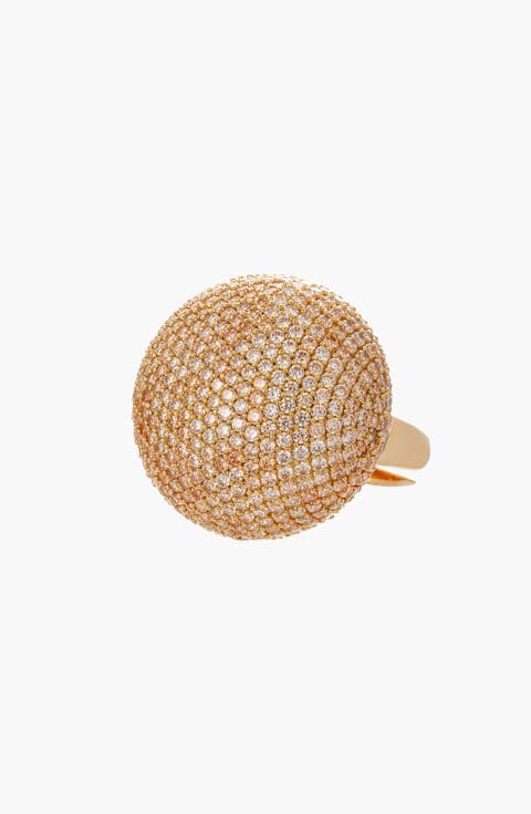 Nova Sphere Pave Ring