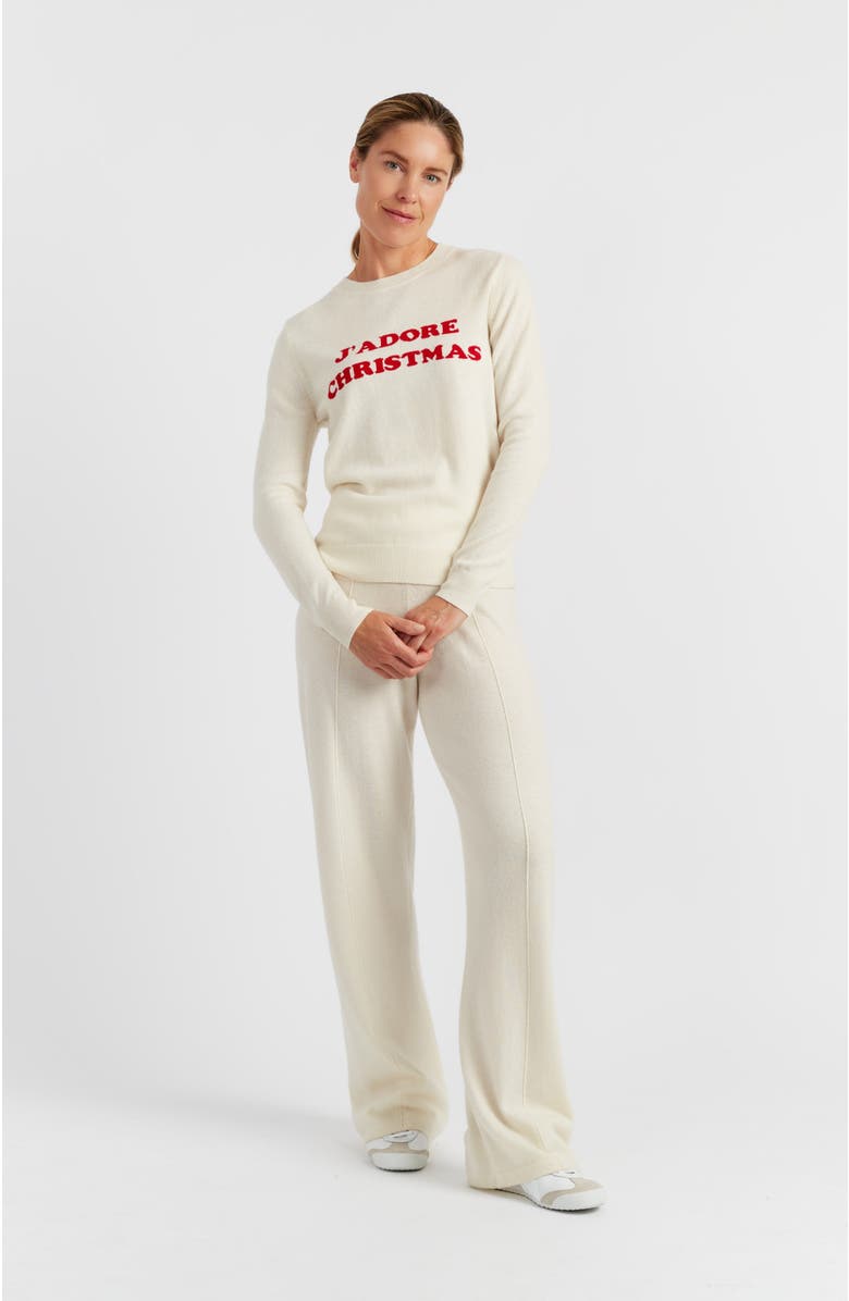 Chinti & Parker Wool-Cashmere J'adore Christmas Sweater, Alternate, color, 