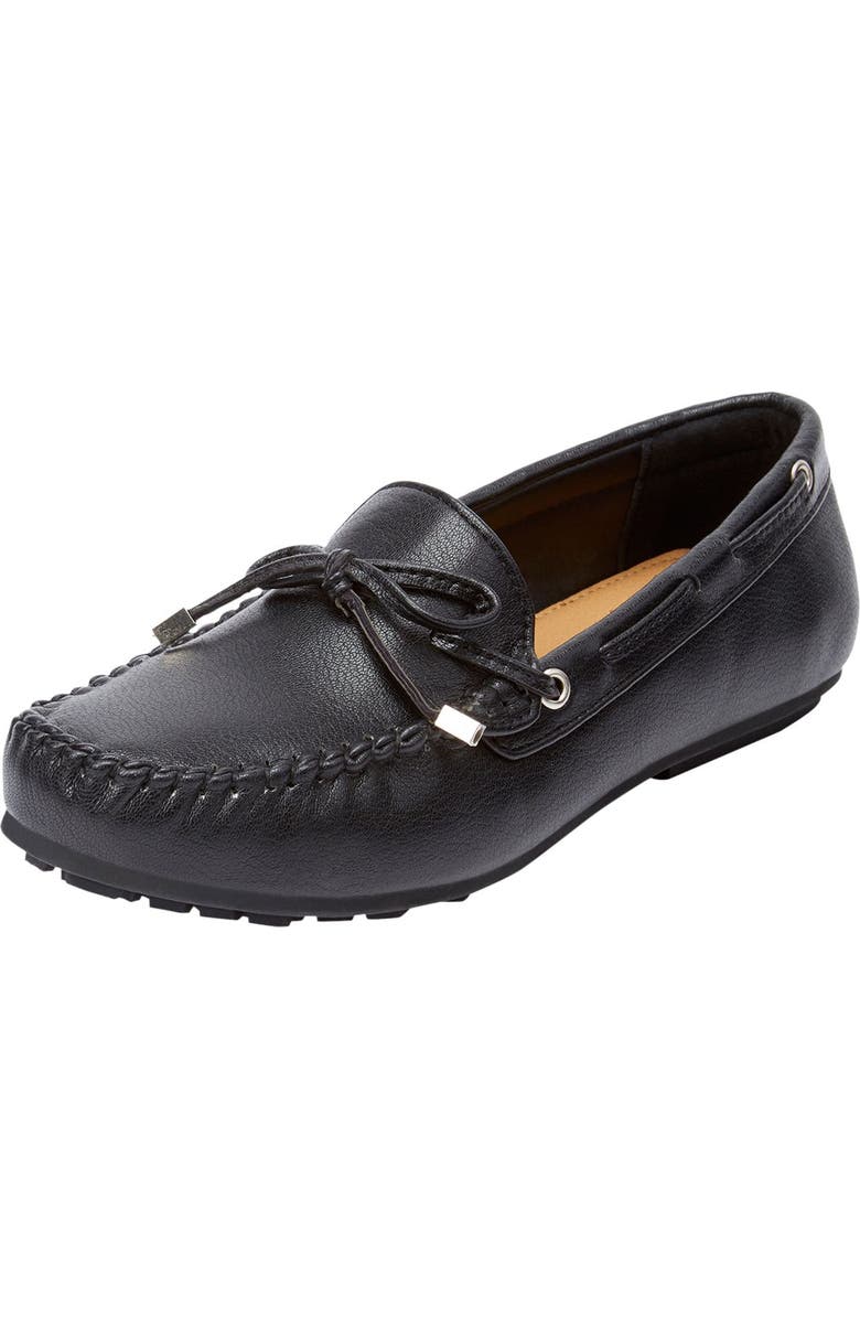 Comfortview The Ridley Slip On Flat, Main, color, Black