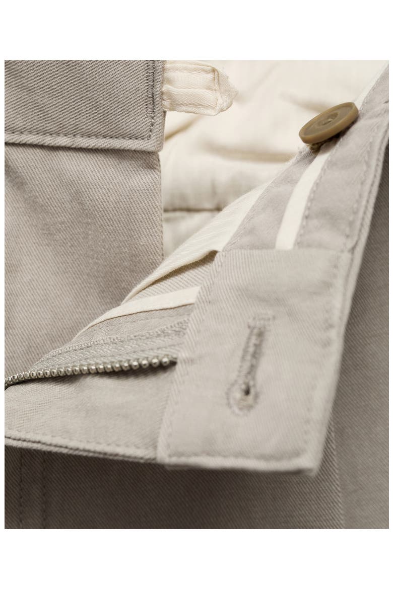 Cotton Blend Straight Leg Pants, Alternate, color, LIGHT/ PASTEL GREY