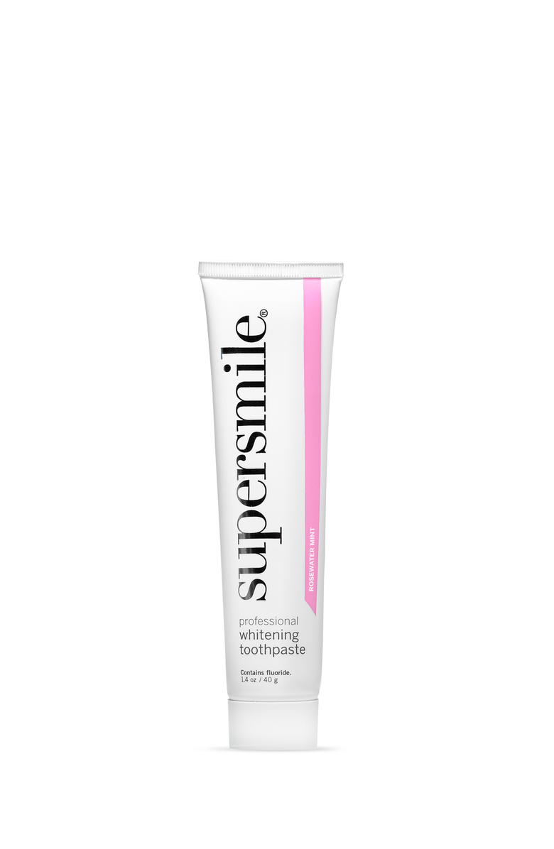 Supersmile Fluoride Free Professional Whitening Toothpaste - Rosewater Mint, Main, color, White