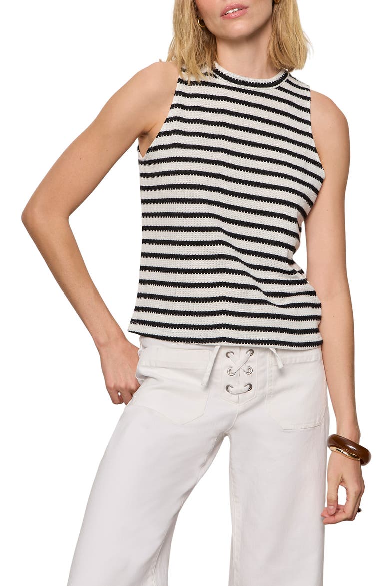 Campari Stripe Tank, Main, color, MACRAME WHITE