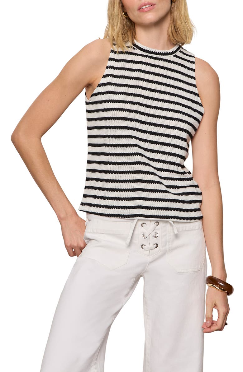 Sanctuary Campari Stripe Tank, Main, color, Macrame White