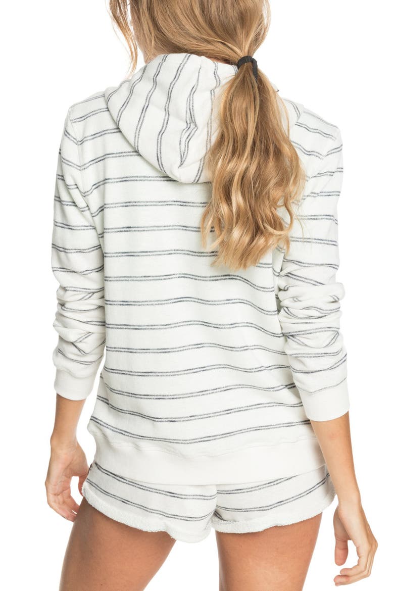 Perfect Wave Stripe Terry Zip Hoodie, Alternate, color, SNOW WHITE WILL STRIPES