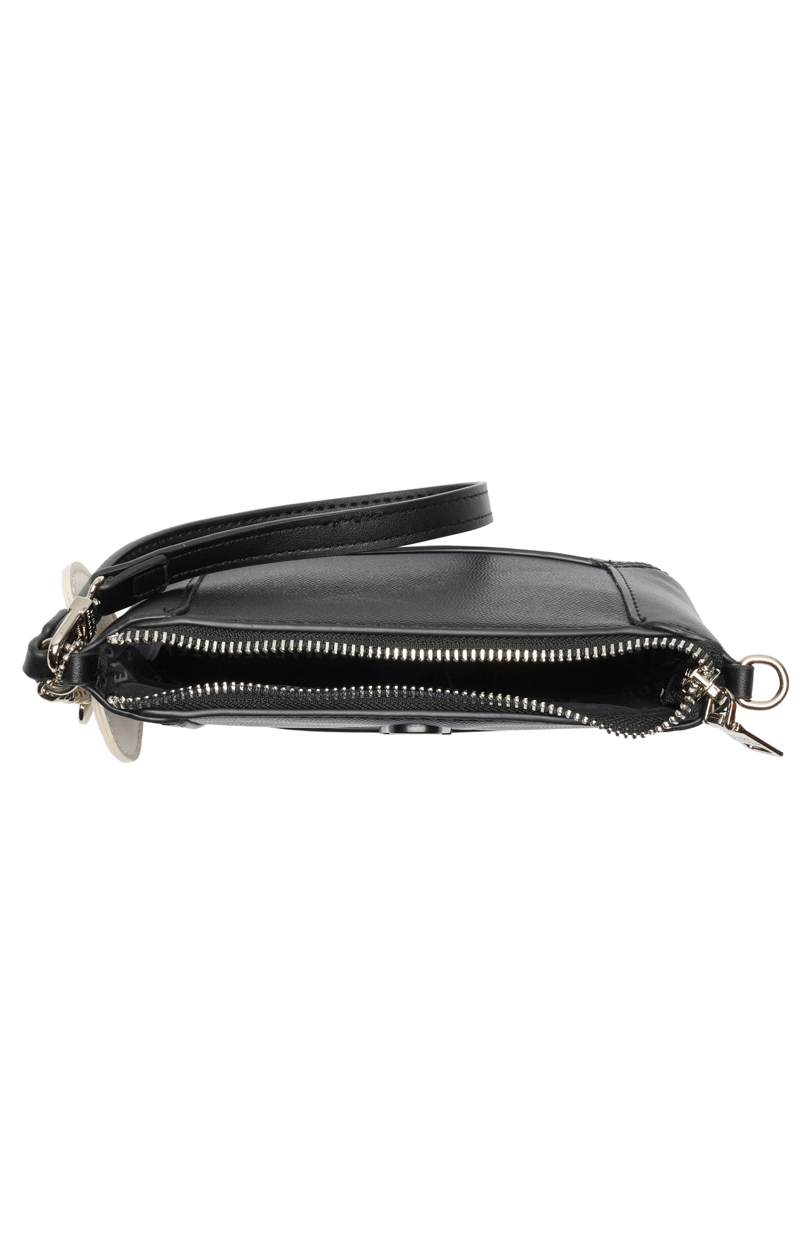 Zip Pouch Wristlet, Alternate, color, BLACK