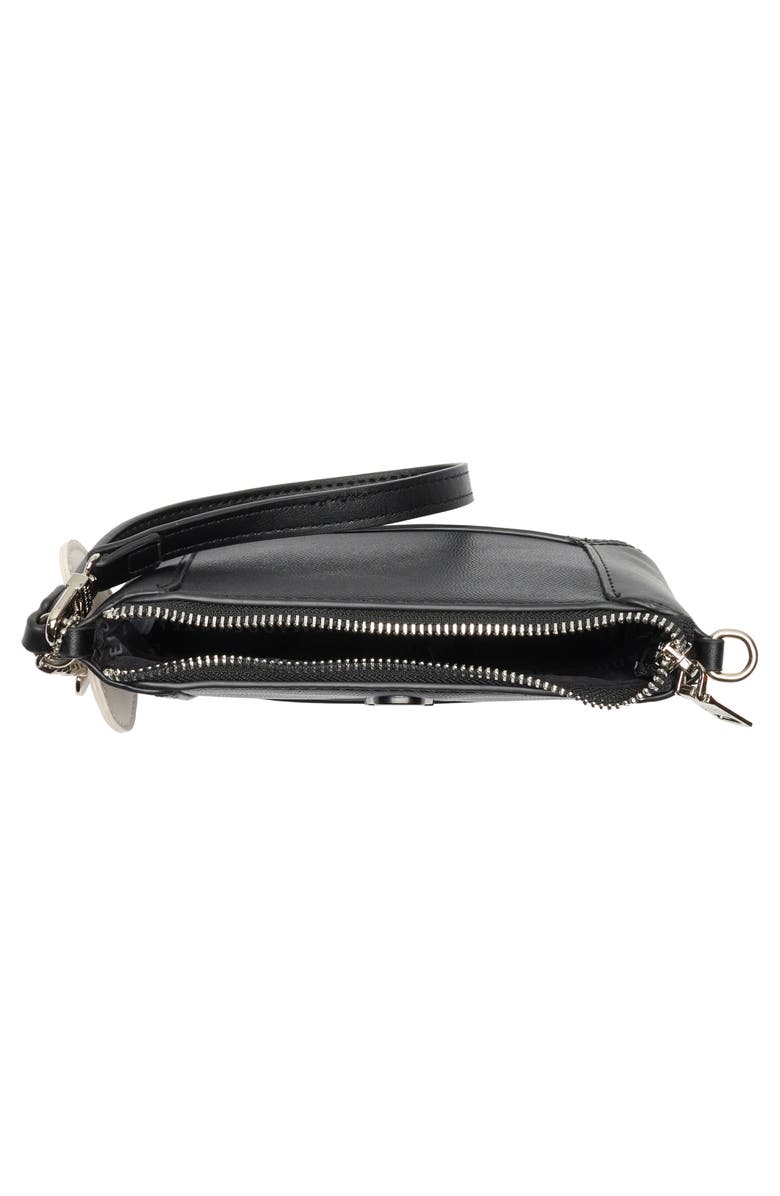 Steve Madden Zip Pouch Wristlet, Alternate, color, Black